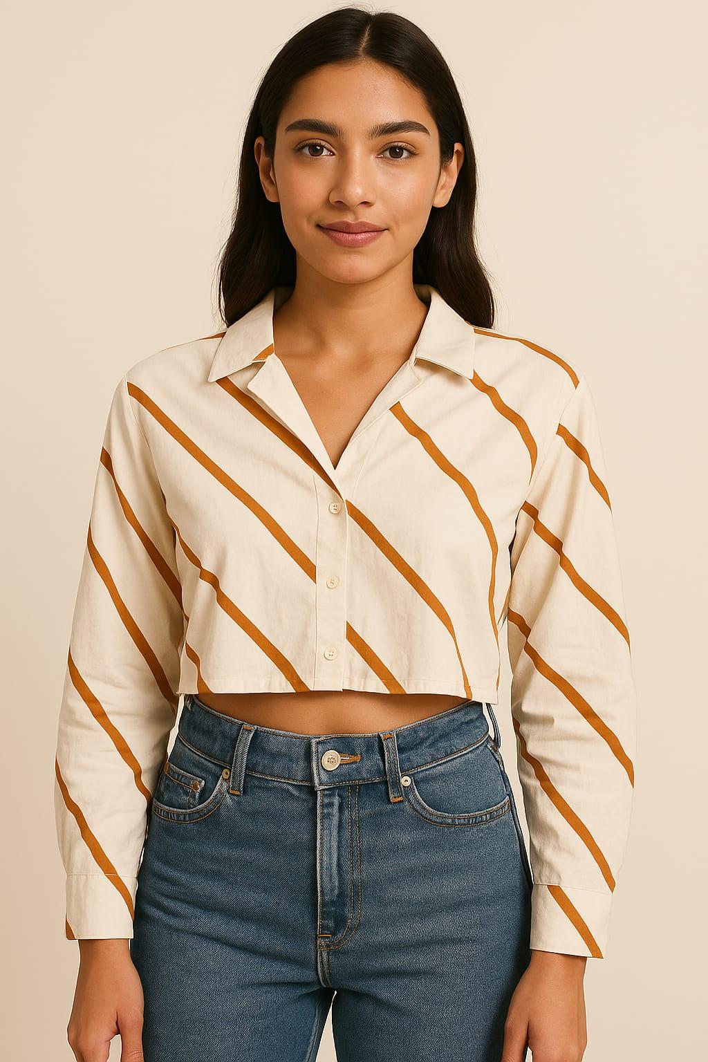 Ethnic Fusion Cotton Blend Top